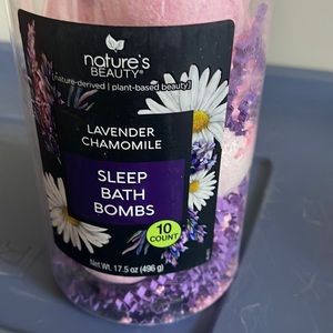 Natures beauty lavender chamomile sleep bath bombs 10 count